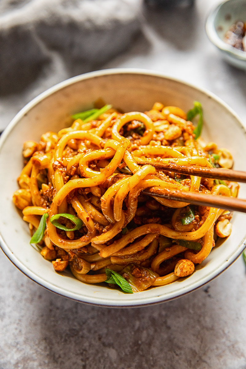 Vegan Dan Dan Noodles (Chinese street food!) - The Veg Connection