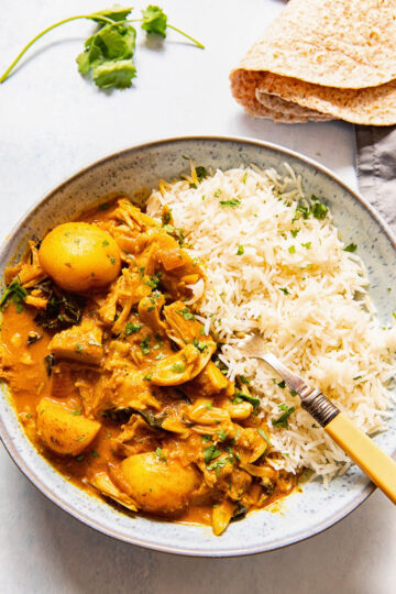 Jackfruit Curry with Potatoes - The Veg Connection