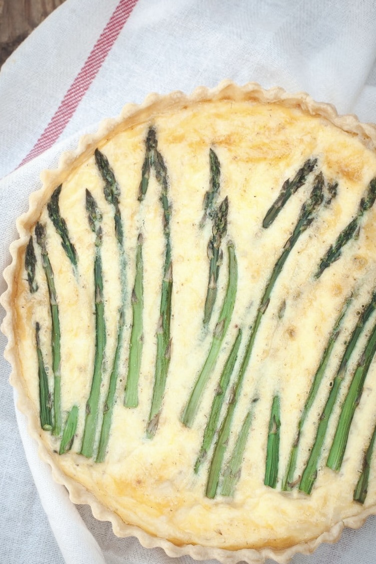 Asparagus and Cheese Tart - The Veg Connection