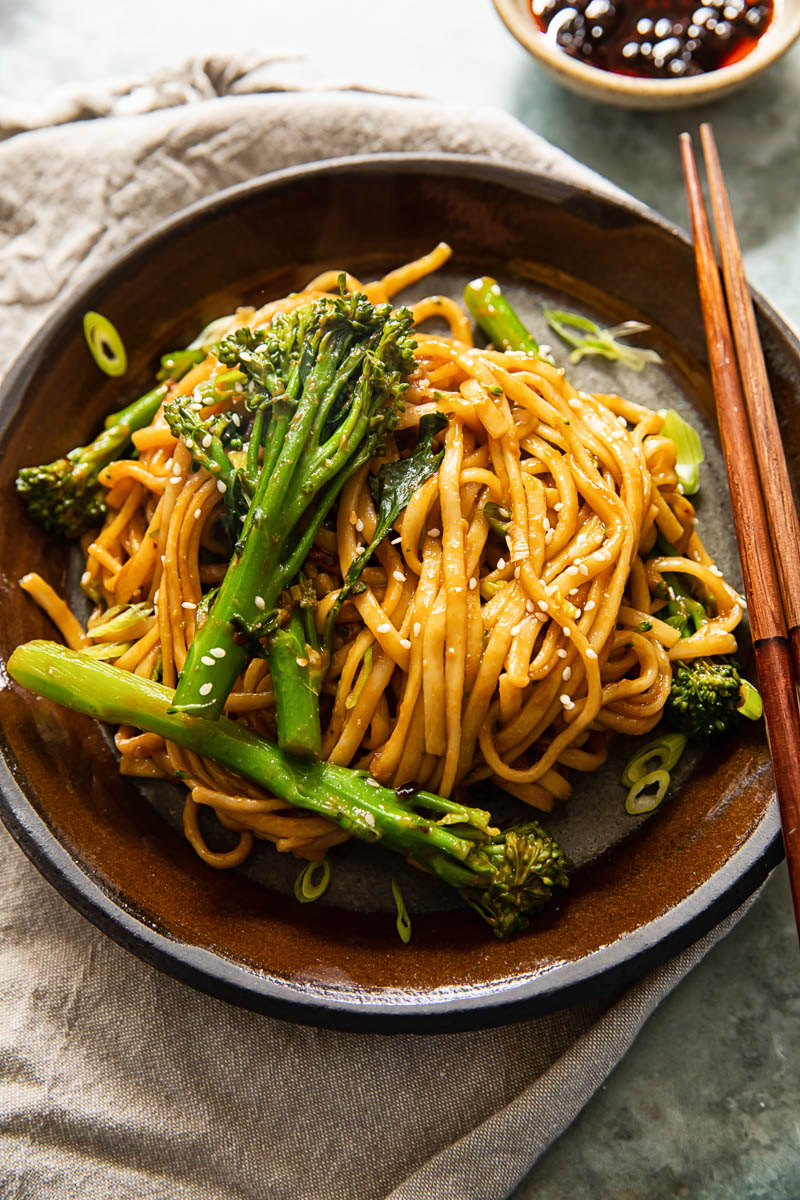 Roasted Garlic Miso Butter Noodles