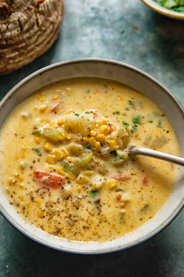 Vegetarian Corn Chowder - The Veg Connection