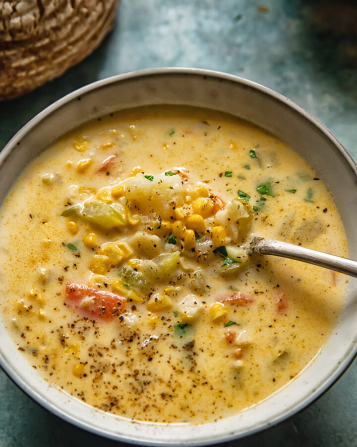 Vegetarian Corn Chowder - The Veg Connection